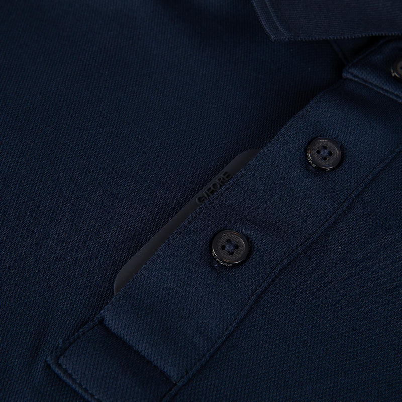 S&T Golf Logo Essential Performance Pique Polo Twilight