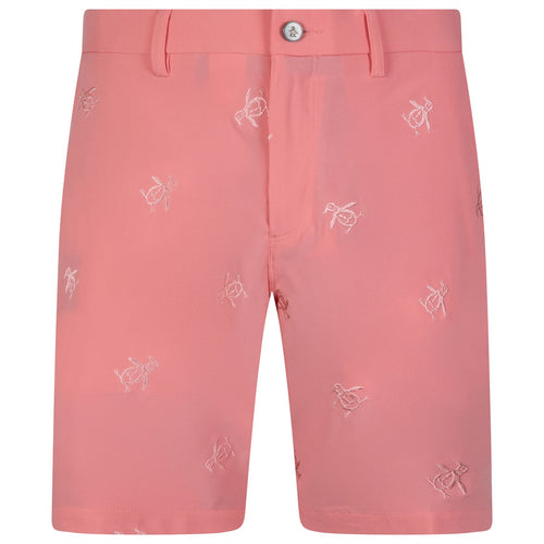 Pete Embroidered Golf Shorts Strawberry Pink - AW23