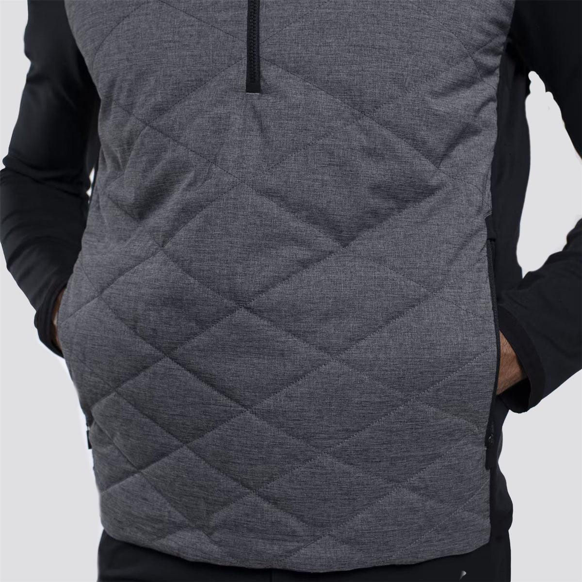 Release Half Zip Mid Layer Black/Black Melange