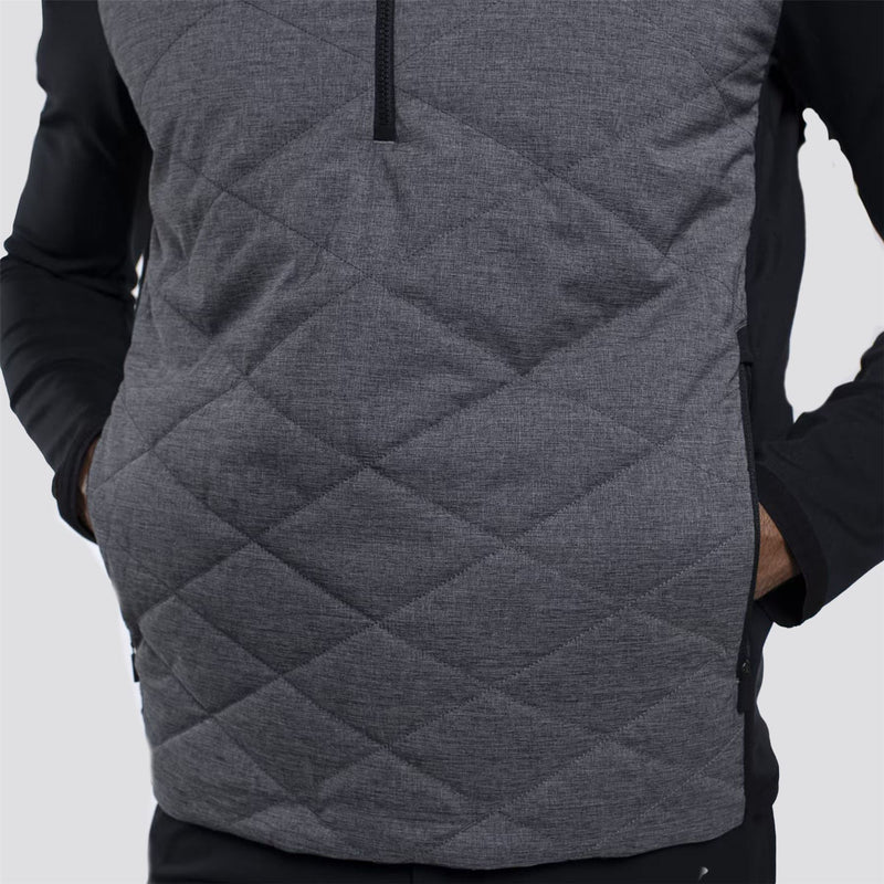 Release Half Zip Mid Layer Black/Black Melange