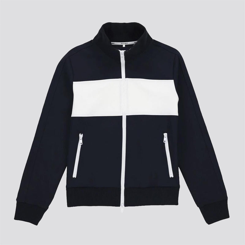 Womens Warm Up Jacket Navy/White