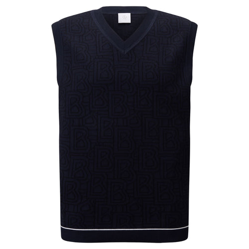 Tian V-Neck Vest Navy - SS25