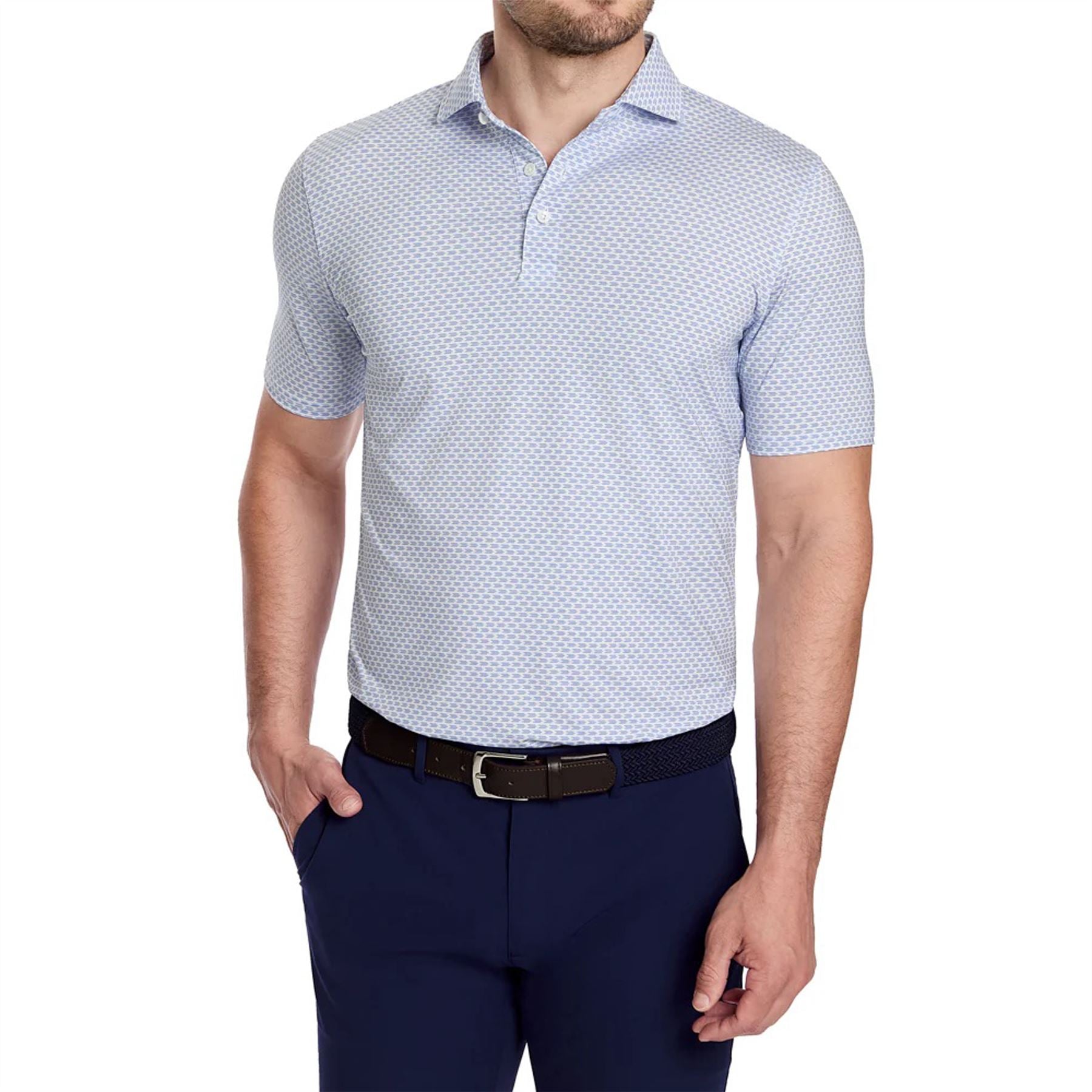 The Wilcox Polo Skye/Marlin Blue