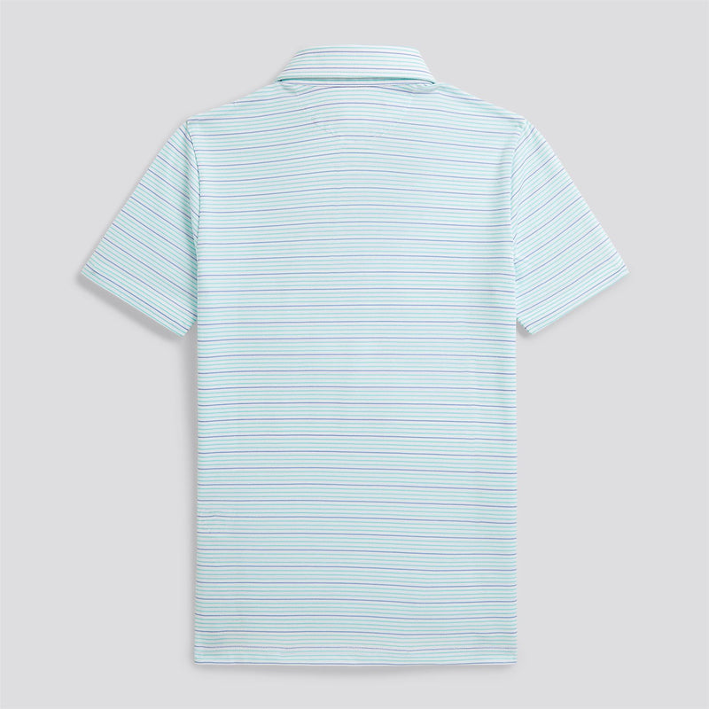 RLX Boys Tour Pique Stripe Polo Light Mint Multi