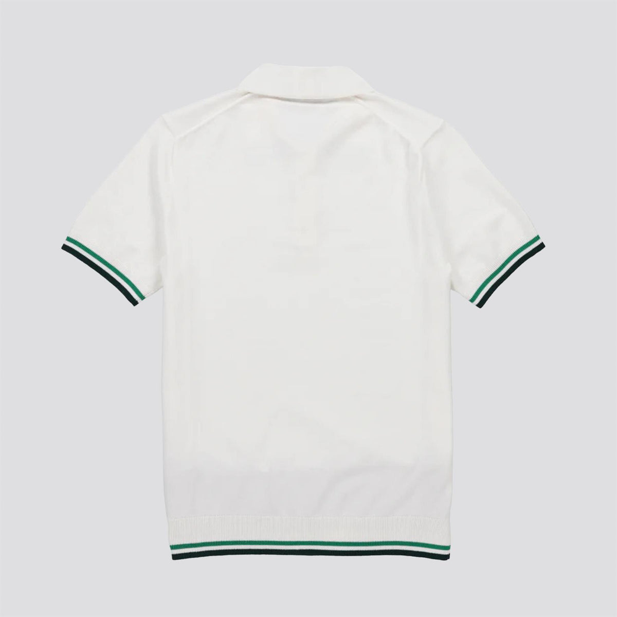 Womens Albatross Polo White/Green Stripe