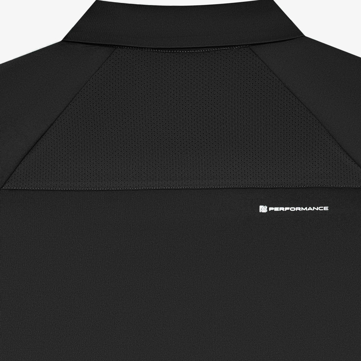 Performance Zip Raglan Polo Black
