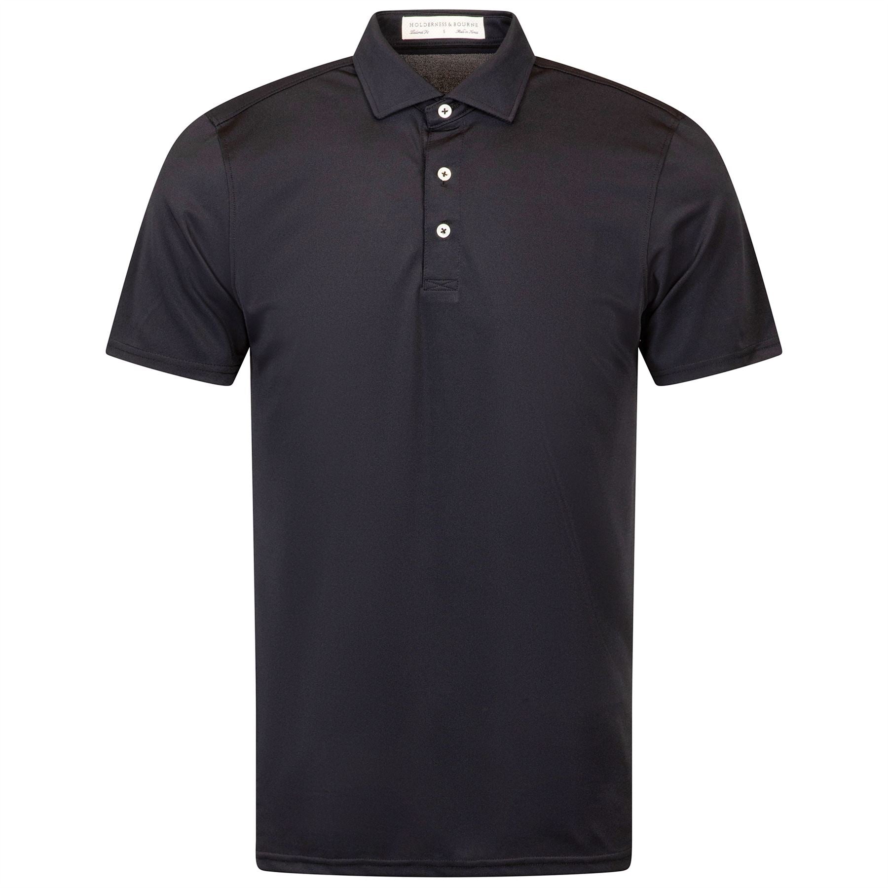 The Macdonald Knit Polo Black
