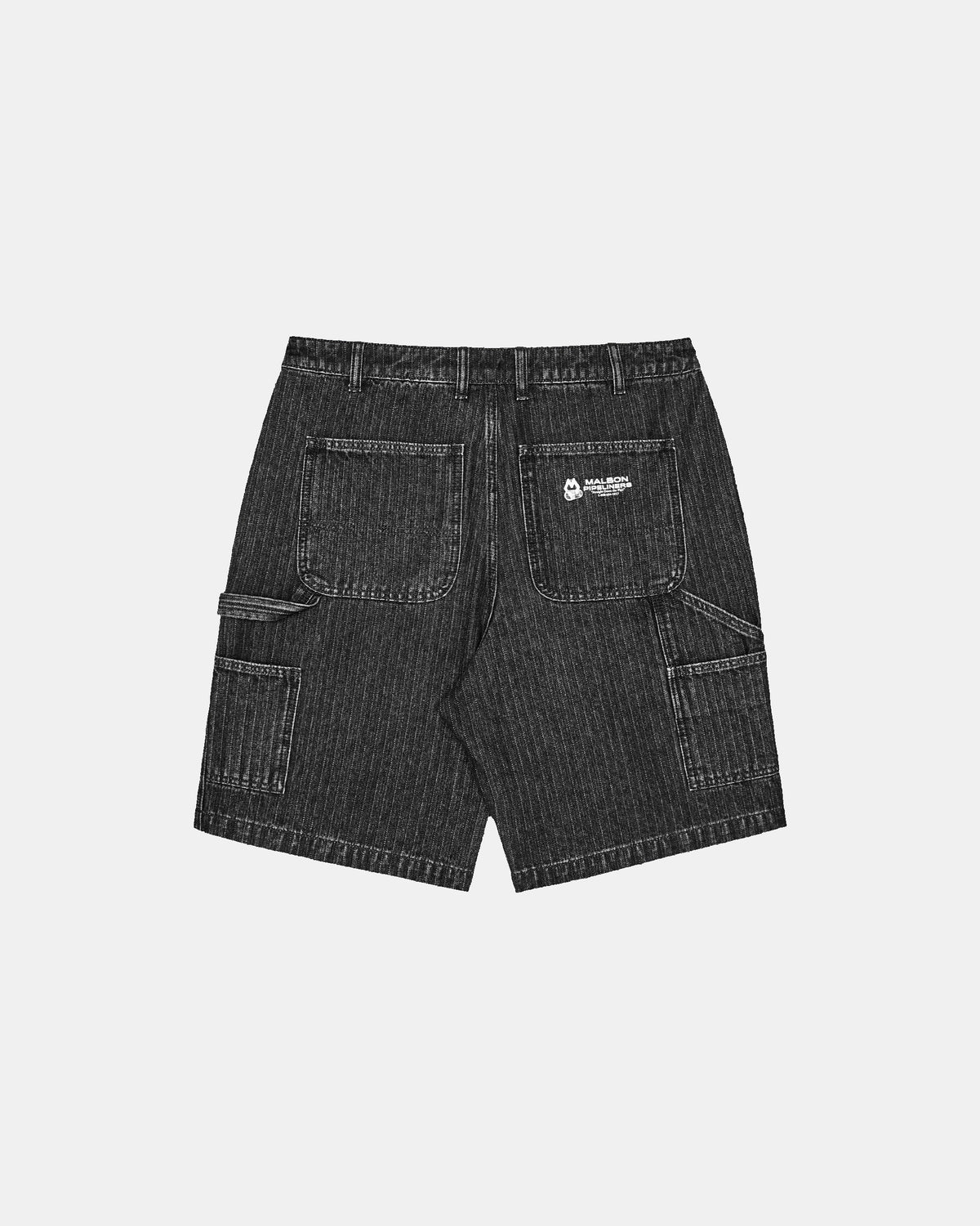 Foreman Shorts Black Stone Washed Denim